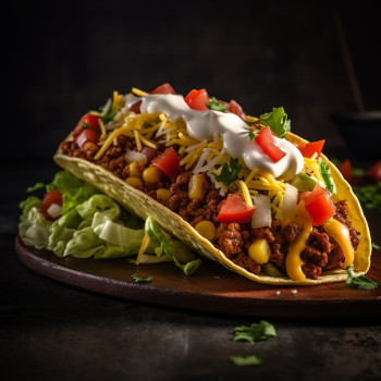 Imagen de Tacos de carne y vegetales